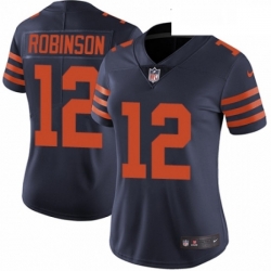 Womens Nike Chicago Bears 12 Allen Robinson Navy Blue Alternate Vapor Untouchable Elite Player NFL Jersey