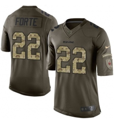 Nike Bears #22 Matt Forte Green Youth Stitched NFL Limited Salute to Service Jersey