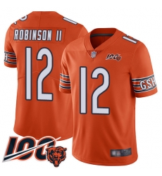 Youth Chicago Bears 12 Allen Robinson Orange Alternate 100th Season Limited Football Jersey