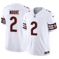 Youth Chicago Bears 2 DJ Moore White Vapor Limited Stitched NFL Jersey II