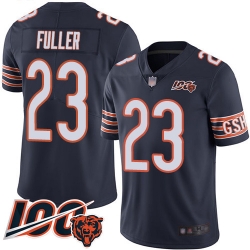 Youth Chicago Bears 23 Kyle Fuller Navy Blue Team Color 100th Season Limited Football Jersey