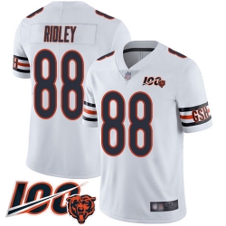 Youth Chicago Bears 88 Riley Ridley White Vapor Untouchable Limited Player 100th Season Football Jersey