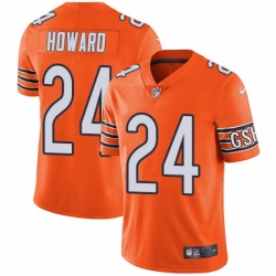 Youth Nike Chicago Bears 24 Jordan Howard Limited Orange Rush Vapor Untouchable NFL Jersey