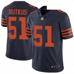 Youth Nike Chicago Bears 51 Dick Butkus Navy Blue Alternate Vapor Untouchable Limited Player NFL Jersey