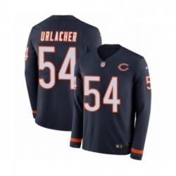 Youth Nike Chicago Bears 54 Brian Urlacher Limited Navy Blue Therma Long Sleeve NFL Jersey