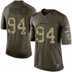 Youth Nike Chicago Bears 94 Leonard Floyd Elite Green Salute to Service NFL Jersey