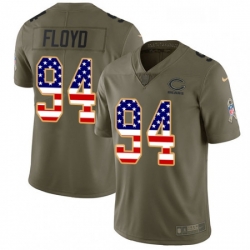 Youth Nike Chicago Bears 94 Leonard Floyd Limited OliveUSA Flag Salute to Service NFL Jersey