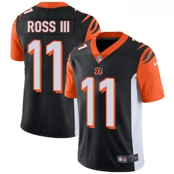 Bengals 11 John Ross III Black Team Color Men Stitched Football Vapor Untouchable Limited Jersey