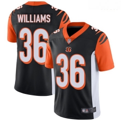 Bengals 36 Shawn Williams Black Team Color Men Stitched Football Vapor Untouchable Limited Jersey