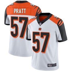 Bengals 57 Germaine Pratt White Men Stitched Football Vapor Untouchable Limited Jersey