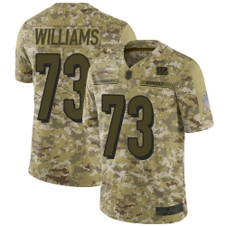 Bengals 73 Jonah Williams Camo Men Stitched Football Limited 2018 Salute To Service Jersey