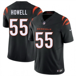 Men Cincinnati Bengals  55 Cashius Howell Black 2026 Draft F U S E  Vapor Untouchable Limited Stitched Football Jersey