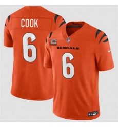 Men Cincinnati Bengals 6 Bryan Cook Orange 2026 F U S E 1 Star C Patch Vapor Untouchable Limited Stitched Football Jersey Men Cincinnati Bengals 6 Bryan Cook Orange 2026 F U S E 1 Star C Patch Vapor Untouchable Limited Stitched Football Jersey
