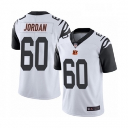 Mens Cincinnati Bengals 60 Michael Jordan Limited White Rush Vapor Untouchable Football Jersey