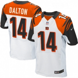 Mens Nike Cincinnati Bengals 14 Andy Dalton Elite White NFL Jersey