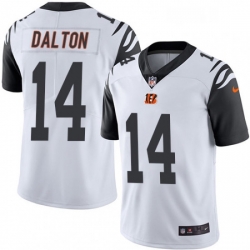 Mens Nike Cincinnati Bengals 14 Andy Dalton Limited White Rush Vapor Untouchable NFL Jersey