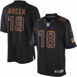 Mens Nike Cincinnati Bengals 18 AJ Green Limited Black Impact NFL Jersey