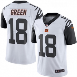 Mens Nike Cincinnati Bengals 18 AJ Green Limited White Rush Vapor Untouchable NFL Jersey