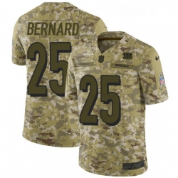 Mens Nike Cincinnati Bengals 25 Giovani Bernard Limited Camo 2018 Salute to Service NFL Jersey