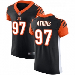 Mens Nike Cincinnati Bengals 97 Geno Atkins Black Team Color Vapor Untouchable Elite Player NFL Jersey