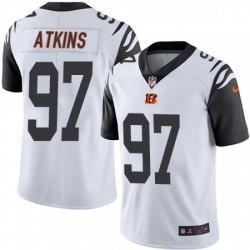 Mens Nike Cincinnati Bengals 97 Geno Atkins Limited White Rush Vapor Untouchable NFL Jersey