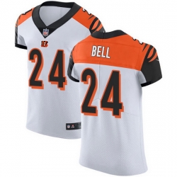 Nike Bengals 24 Vonn Bell White Men Stitched NFL New Elite Jersey