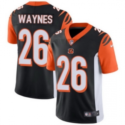 Nike Bengals 26 Trae Waynes Black Team Color Men Stitched NFL Vapor Untouchable Limited Jersey