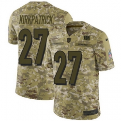 Nike Bengals #27 Dre Kirkpatrick Camo Mens Stitched NFL Limited 2018 Salute To Service Jersey