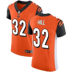 Nike Bengals #32 Jeremy Hill Orange Alternate Mens Stitched NFL Vapor Untouchable Elite Jersey