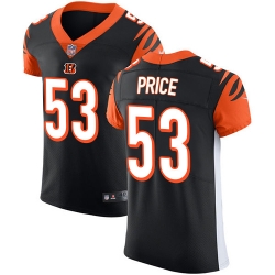 Nike Bengals #53 Billy Price Black Team Color Mens Stitched NFL Vapor Untouchable Elite Jersey