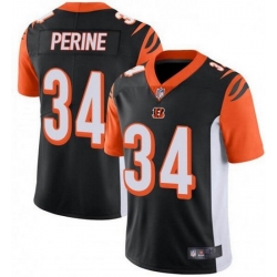 Nike Cincinnati Bengals 34 Samaje Perine Black Vapor Untouchable Limited Jersey