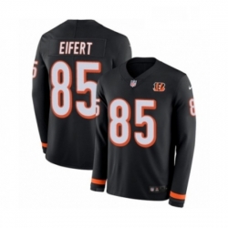 Youth Nike Cincinnati Bengals 85 Tyler Eifert Limited Black Therma Long Sleeve NFL Jersey