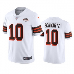 Cleveland Browns 10 Anthony Schwartz Nike 1946 Collection Alternate Vapor Limited NFL Jersey  White