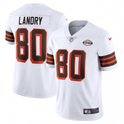 Cleveland Browns 80 Jarvis Landry Nike 1946 Collection Alternate Vapor Limited NFL Jersey  White