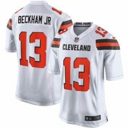 Men Browns #13 Beckham JR White Vapor Jersey 4XL 5XL