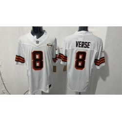 Men Cleveland Browns  8 Jared Verse White 2026 1946 Collection Vapor Limited Stitched Football Jersey