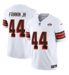 Men Cleveland Browns Harold Fannin Jr #44 White F U S E Stitched NFL Jersey