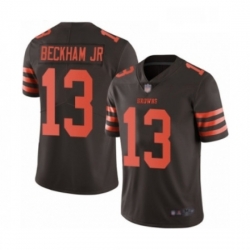 Mens Odell Beckham Jr Limited Brown Nike Jersey NFL Cleveland Browns 13 Rush Vapor Untouchable