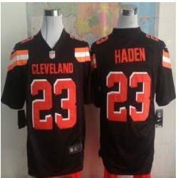 New Cleveland Browns #23 Joe Haden Brown Team Color Men Stitched NFL Game Jersey