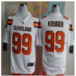 New Cleveland Browns #99 Paul Kruger White Men Stitched NFL Game Jersey