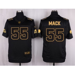 Nike Browns #55 Alex Mack Black Mens Stitched NFL Elite Pro Line Gold Collection Jersey