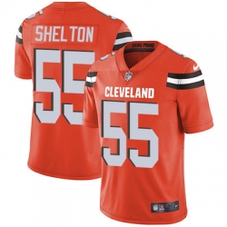 Nike Browns #55 Danny Shelton Orange Alternate Mens Stitched NFL Vapor Untouchable Limited Jersey