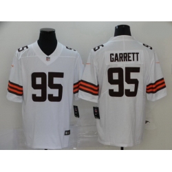 Nike Browns 95 Myles Garrett White 2020 New Vapor Untouchable Limited Jersey