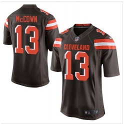 Nike Cleveland Browns #13 Josh McCown Brown Team Color Mens Stitched NFL New Elite Jersey