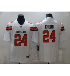 Nike Cleveland Browns 24 Nick Chubb White Vapor Untouchable Limited Jersey