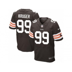 Nike Cleveland Browns 99 Paul Kruger Brown Elite NFL Jersey