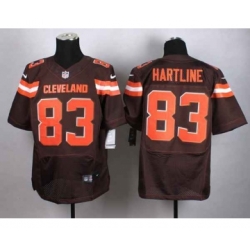 nike nfl jerseys cleveland browns 83 hartline brown[Elite][new style]