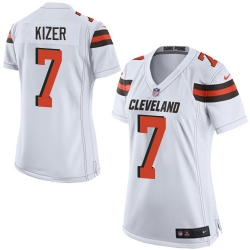 Nike Browns #7 DeShone Kizer White Womens Stitched NFL New Elite Jersey