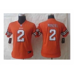 Nike Women Jerseys Cleveland Browns #2 Manziel orange