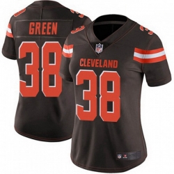 Women Cleveland Browns 38 A.J. Green Brown Vapor Limited Limited Jersey